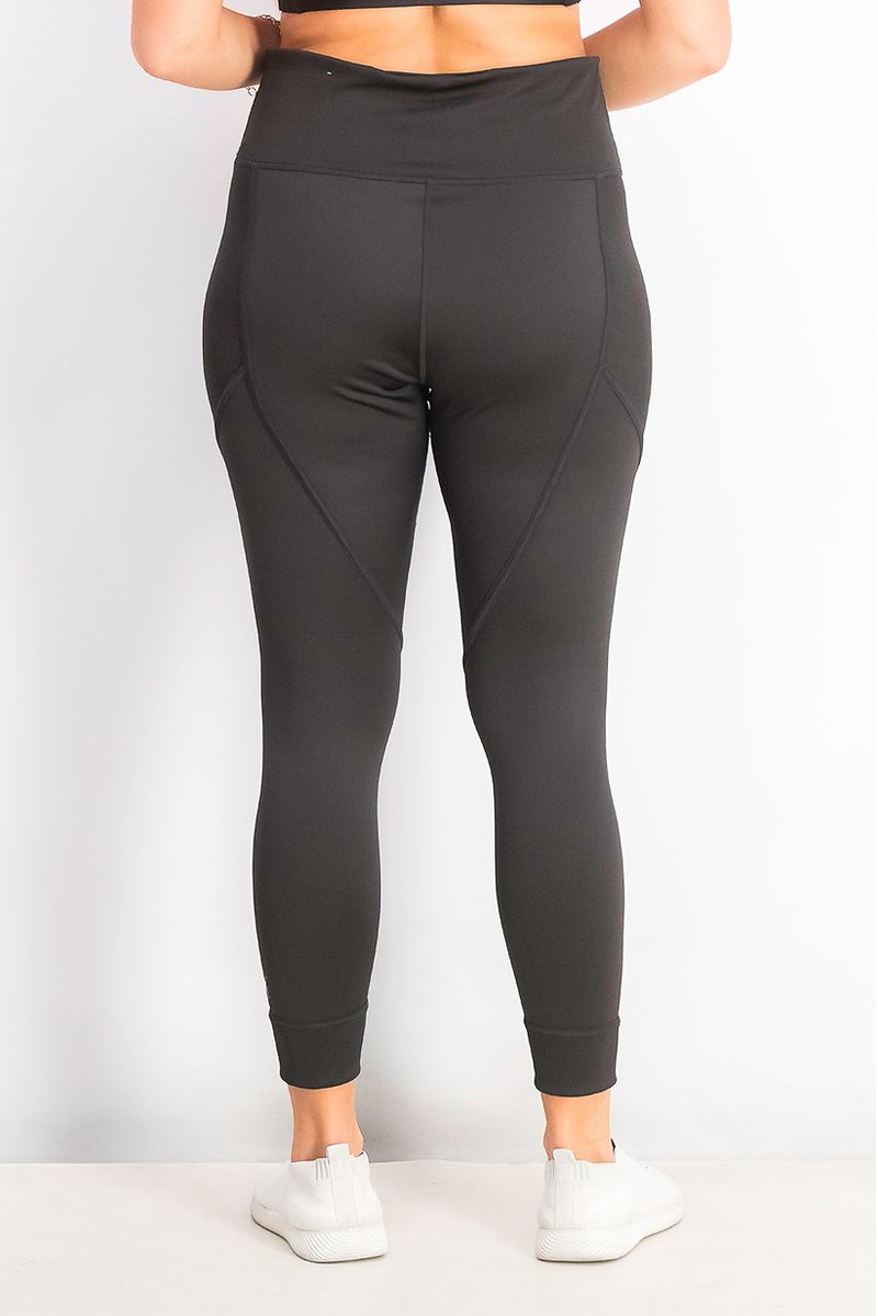 PUMA سراويل ضيقة عالية الخصر للنساء 7 و 8، سوداء - Image 2